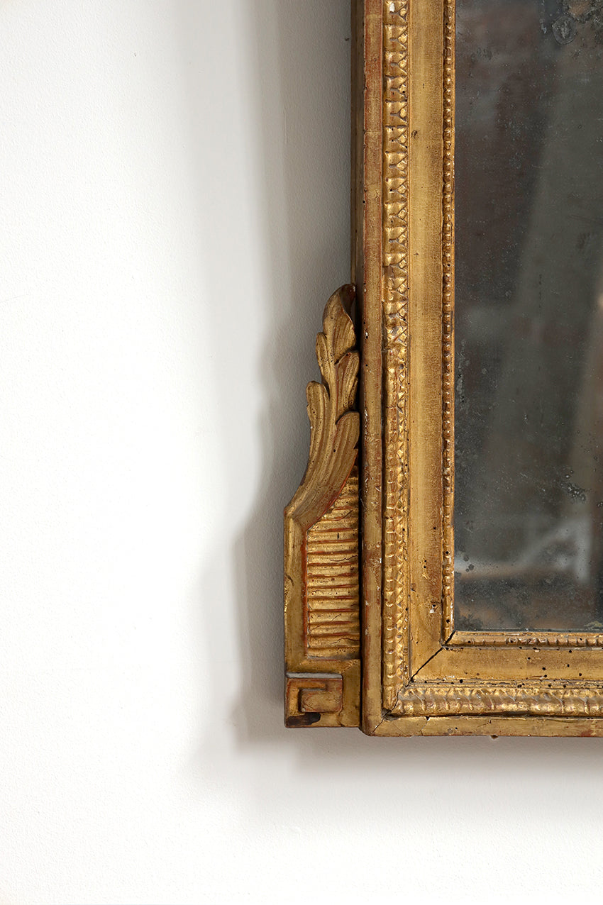 Louis XVI Giltwood Mirror