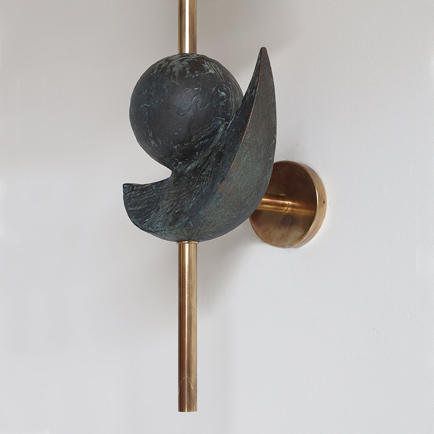 Luna Wall Light - Brass/Bronze Verdigris