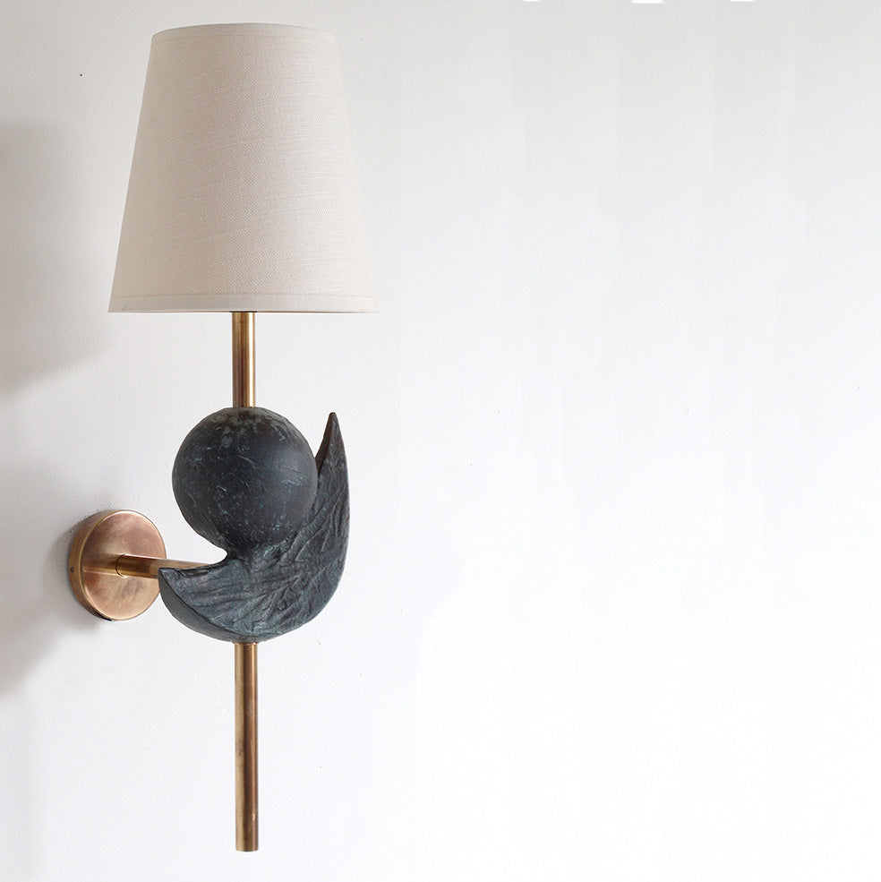 Luna Wall Light - Brass/Bronze Verdigris