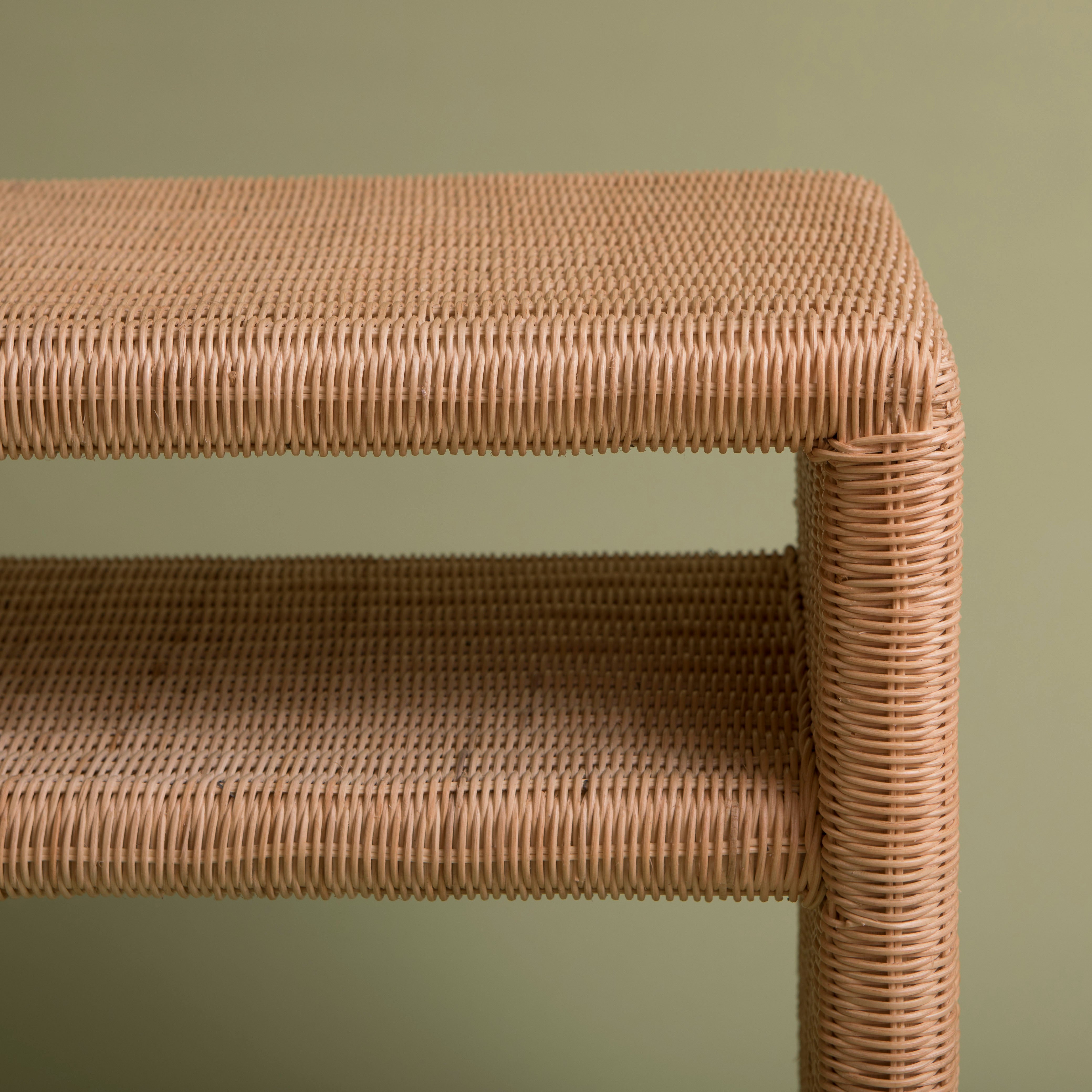 Georgia Rattan Console Table