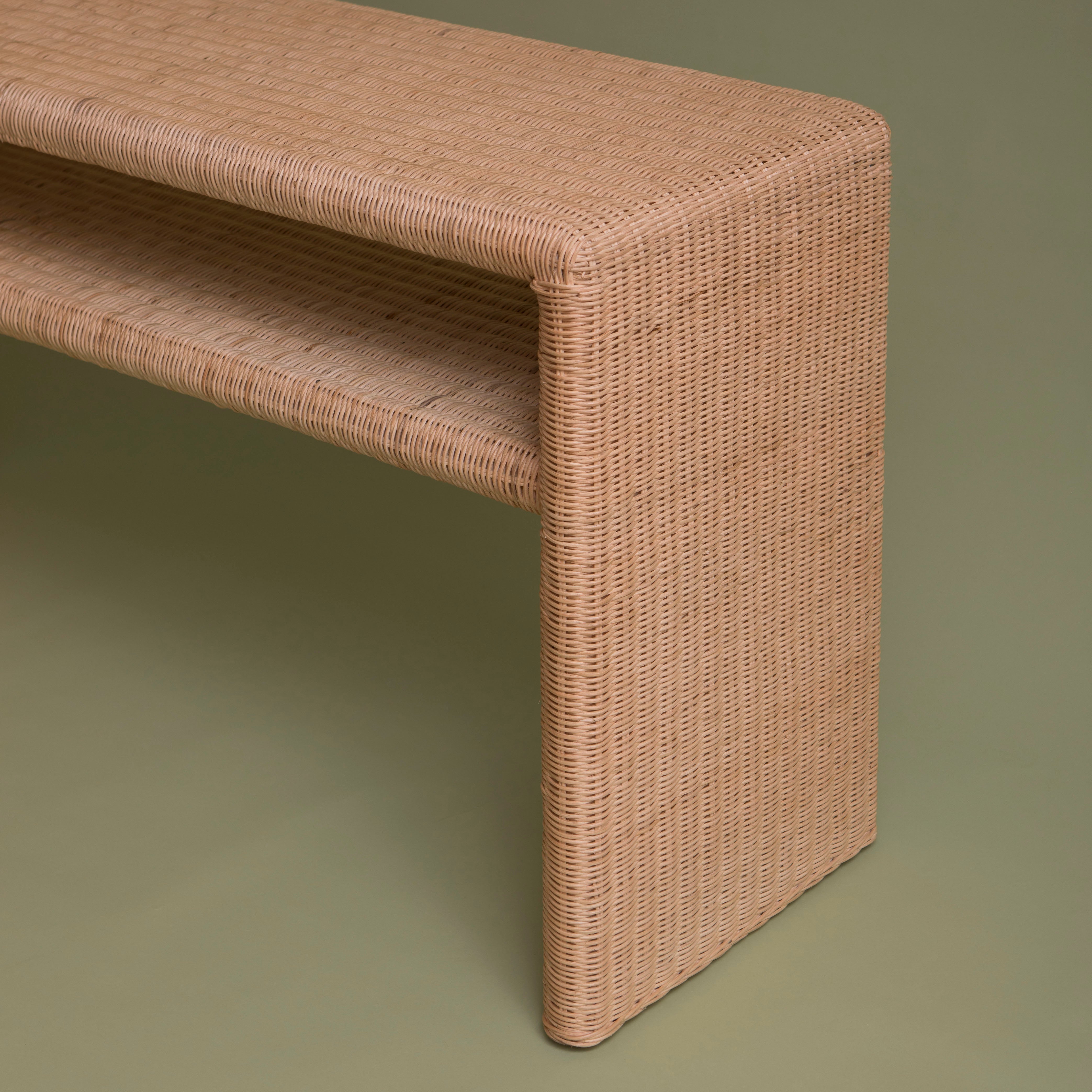 Georgia Rattan Console Table