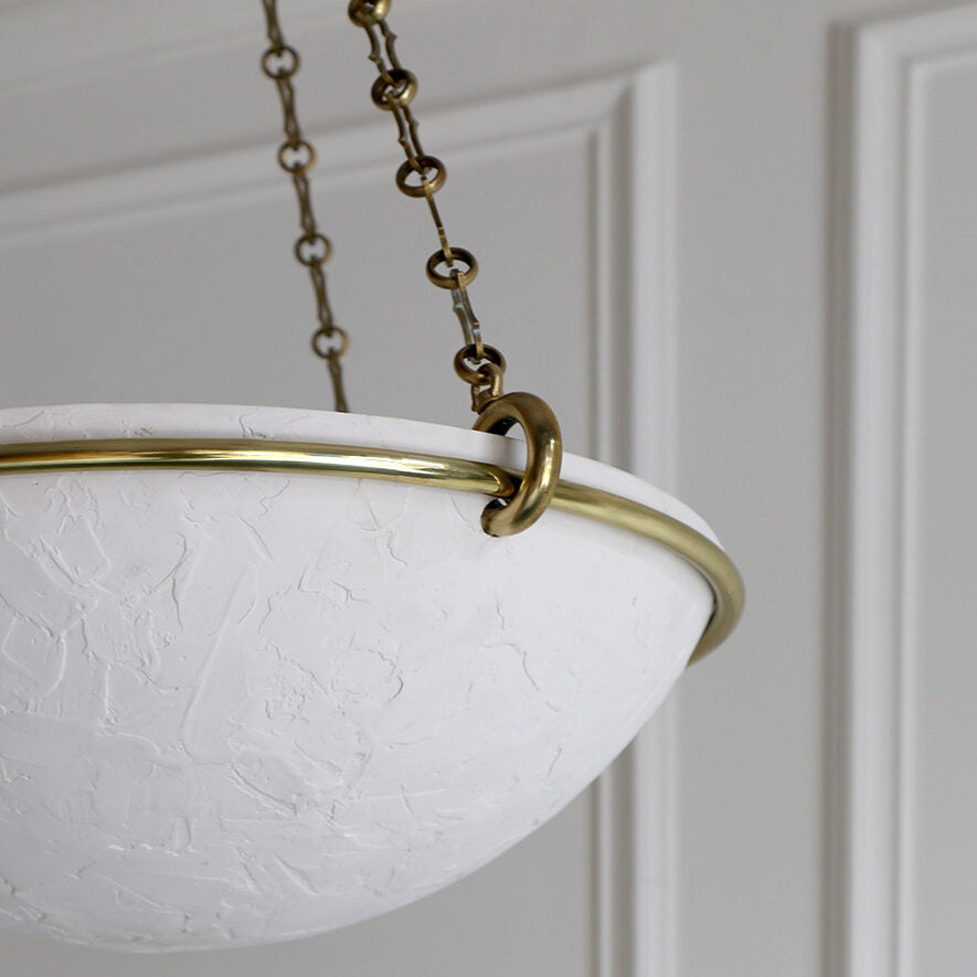 Milan Ceiling Light Brass Detail LR