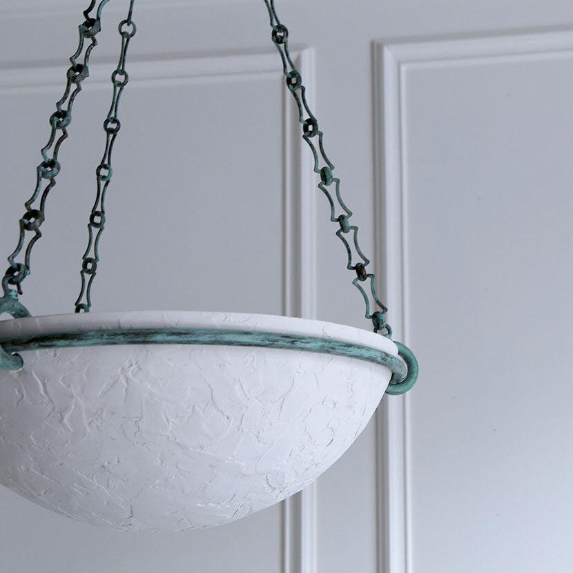Milan Ceiling Light Verdigris DETAIL LR