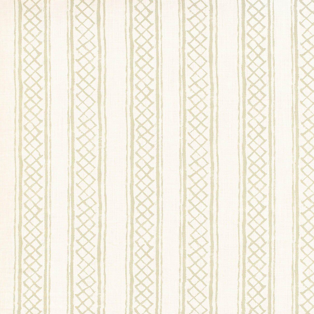 Milos Stripe on Nivelles Oyster - Celadon