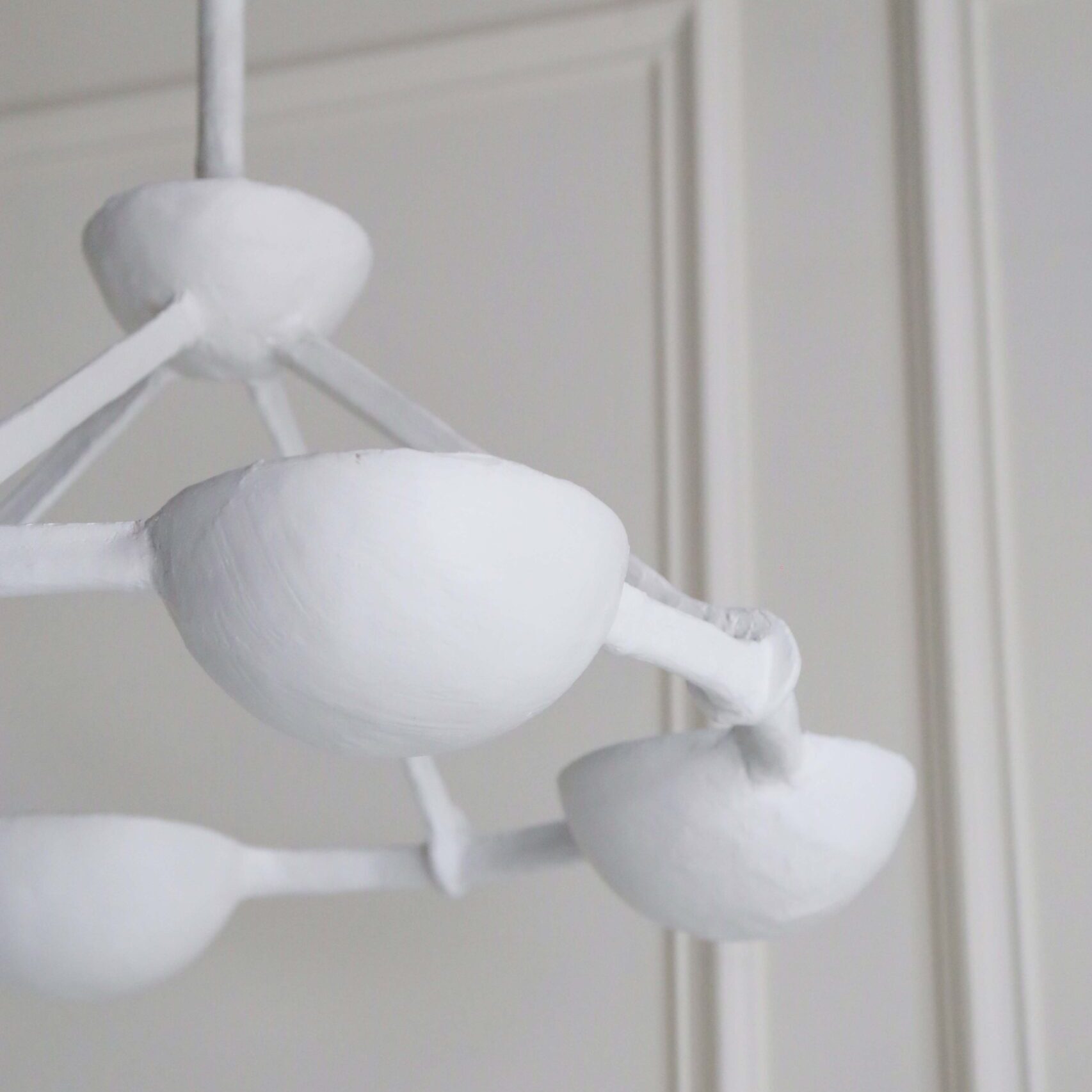 Mini Elena Ceiling Light – White Plaster Finish