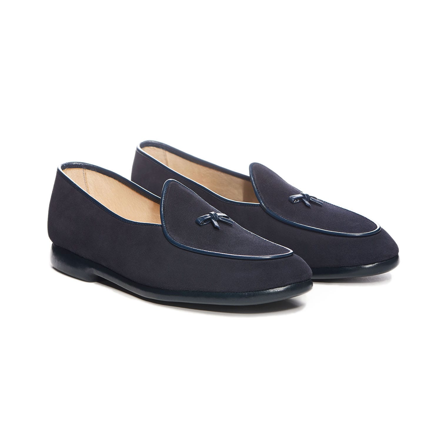 Mr. Casual Navy Suede