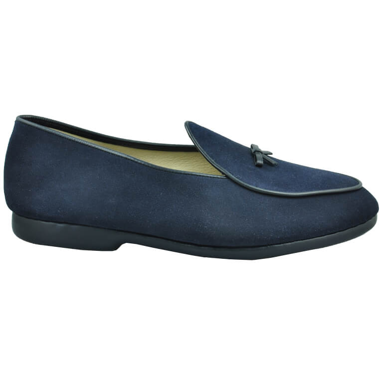 Mr. Casual Navy Suede