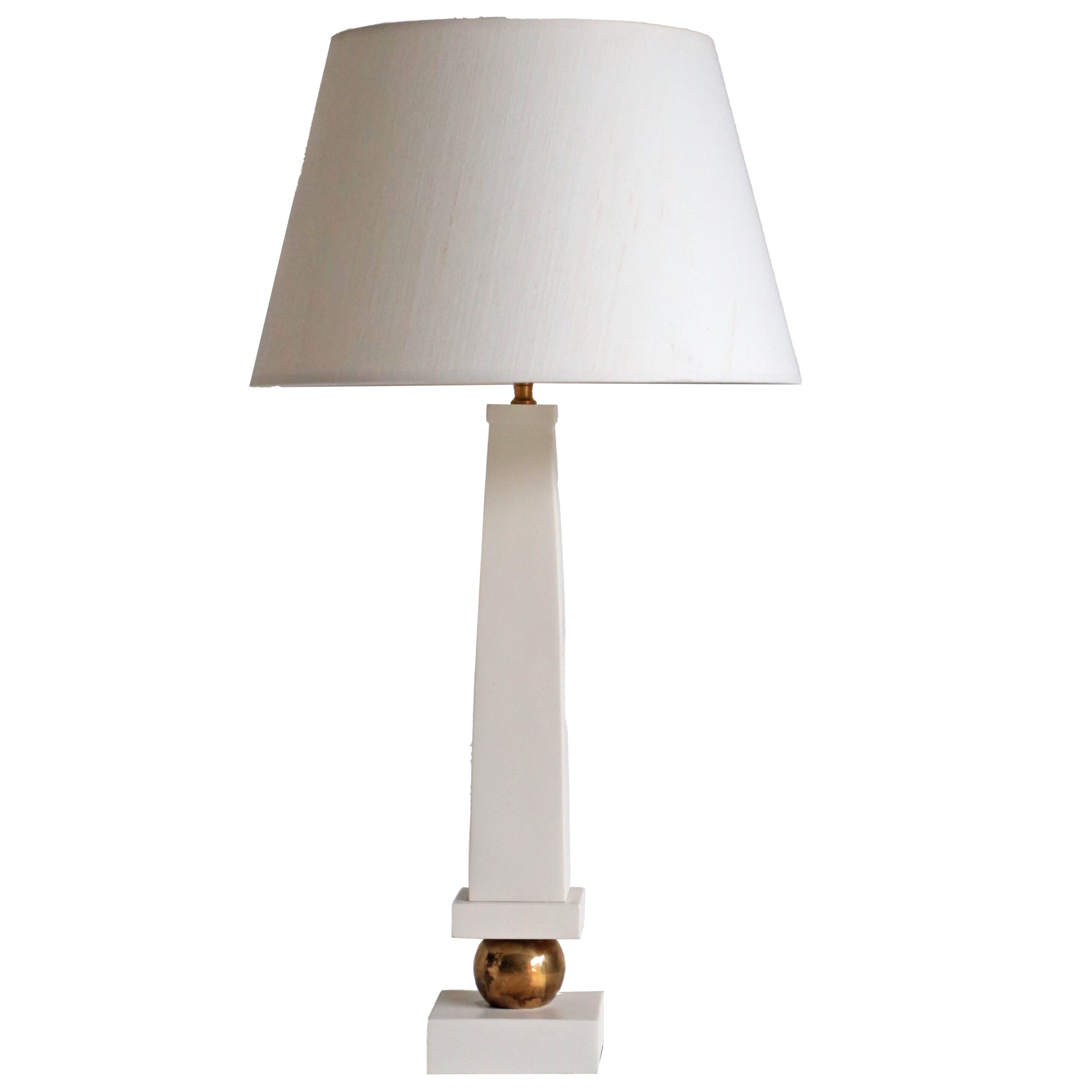 Obelisk Table Lamp - White