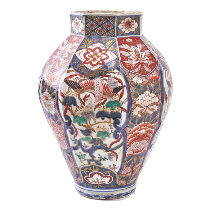 Imari Octagonal Temple Jar