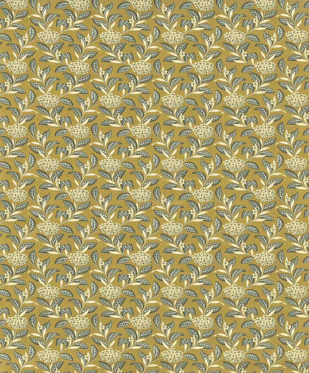 Ortensia - Teal on Olive