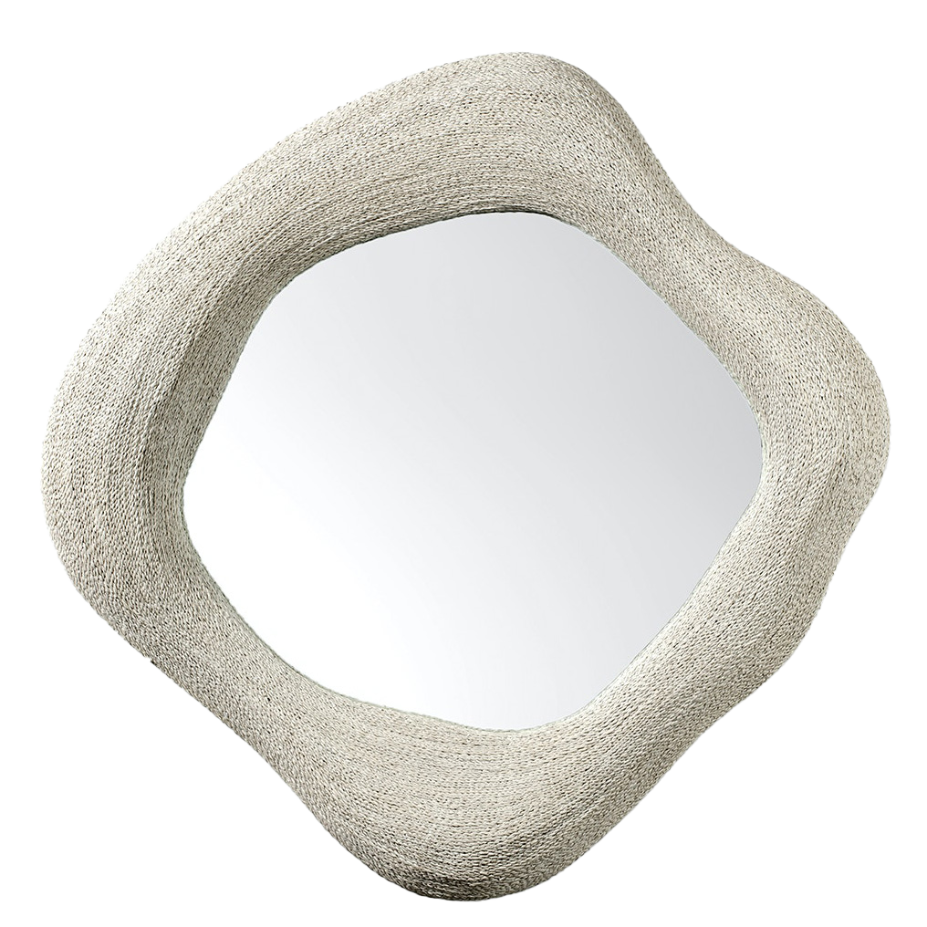 Jaden Mirror Large - White