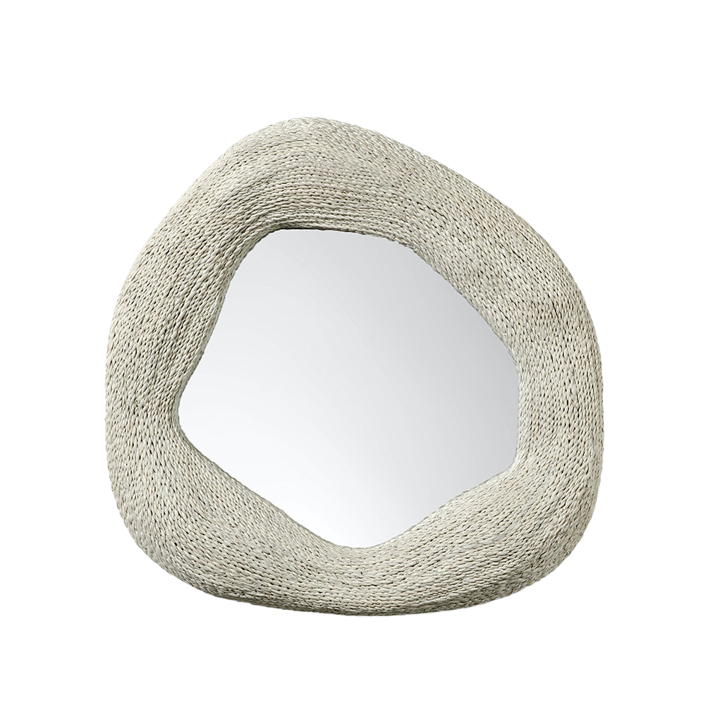 Jaden Mirror Small - White