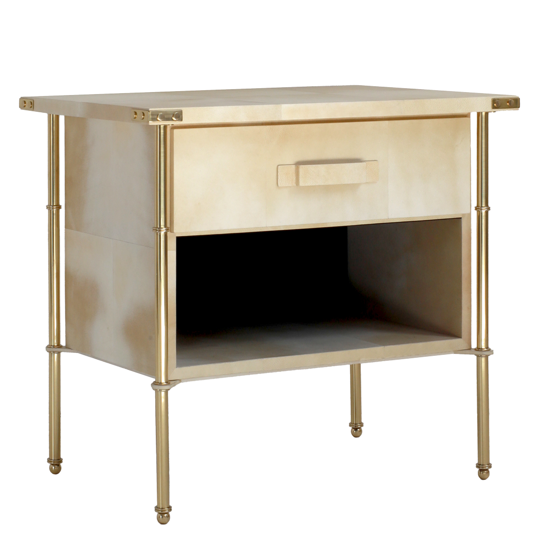 Adnet Bedside Table - Vellum