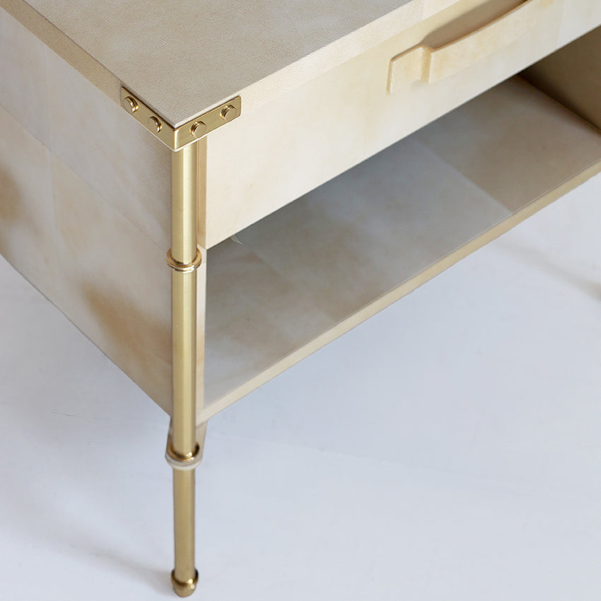 Adnet Bedside Table - Vellum