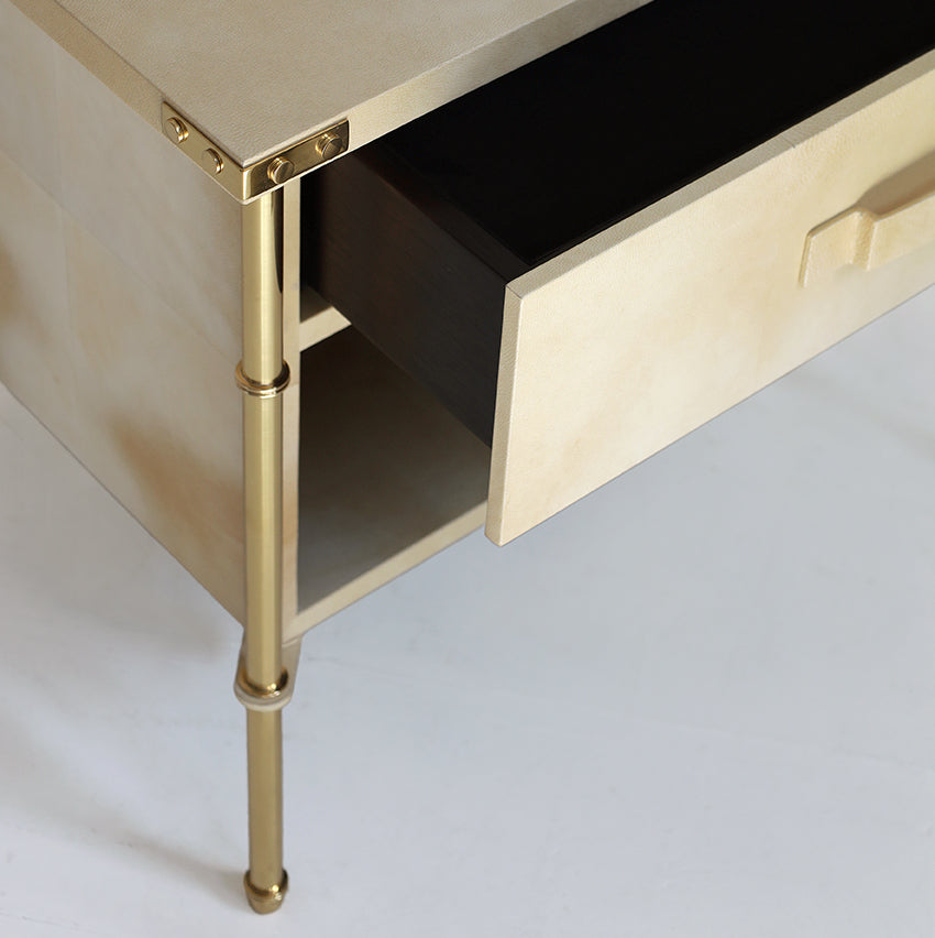 Adnet Bedside Table - Vellum
