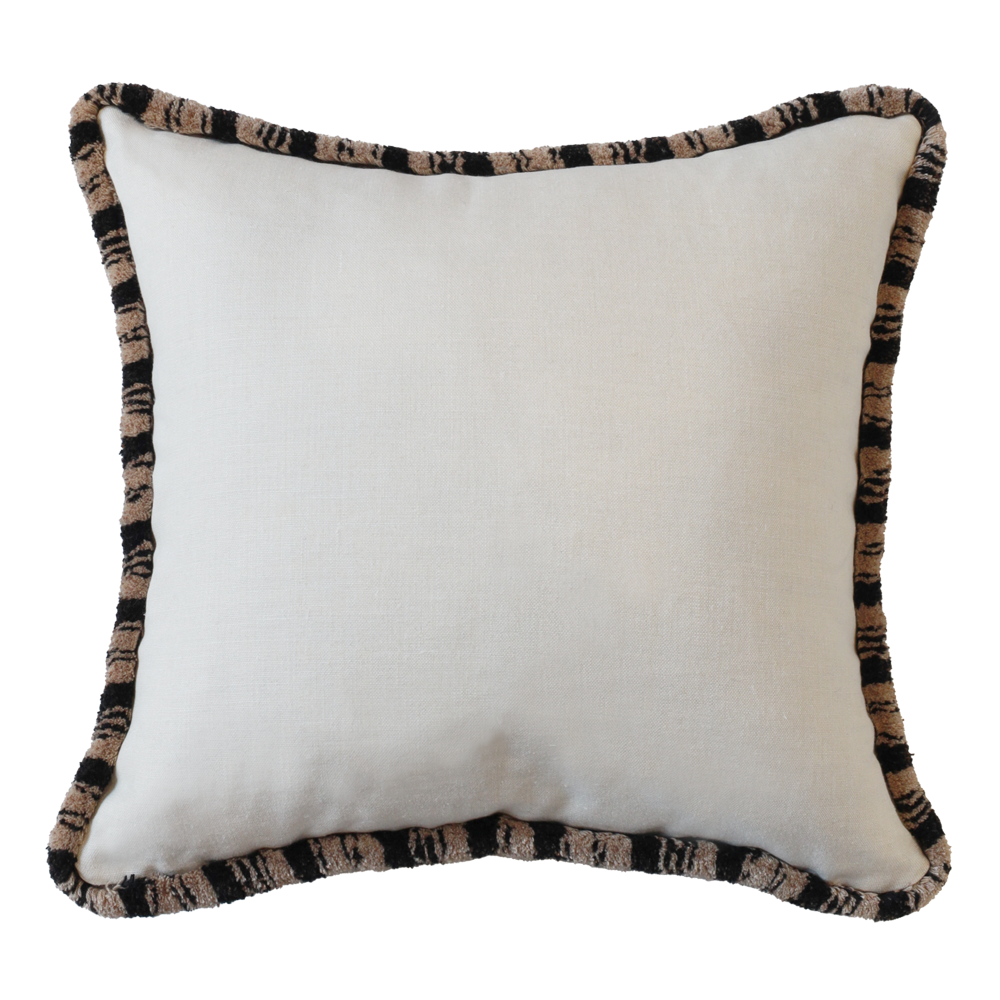 Brittany Cushion - Natural/Leopard