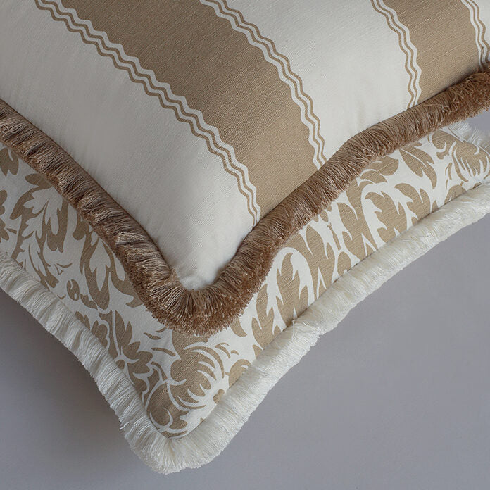 Onda Stripe Cushion – Marron Glacé