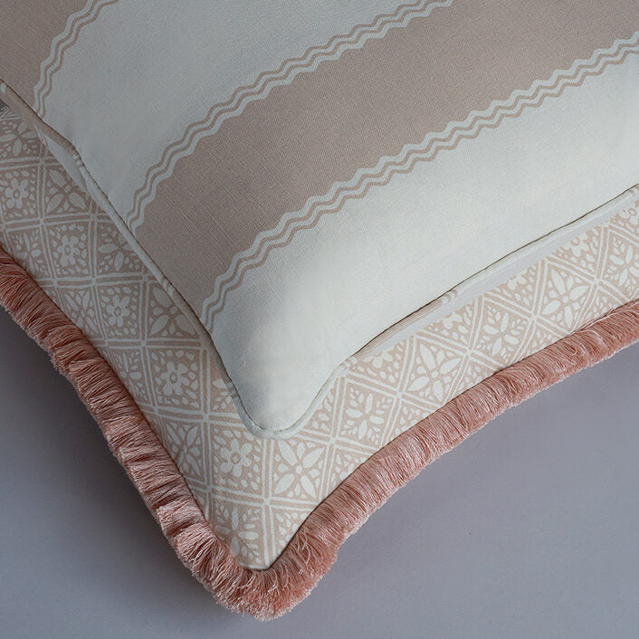 Onda Stripe Cushion – Rose