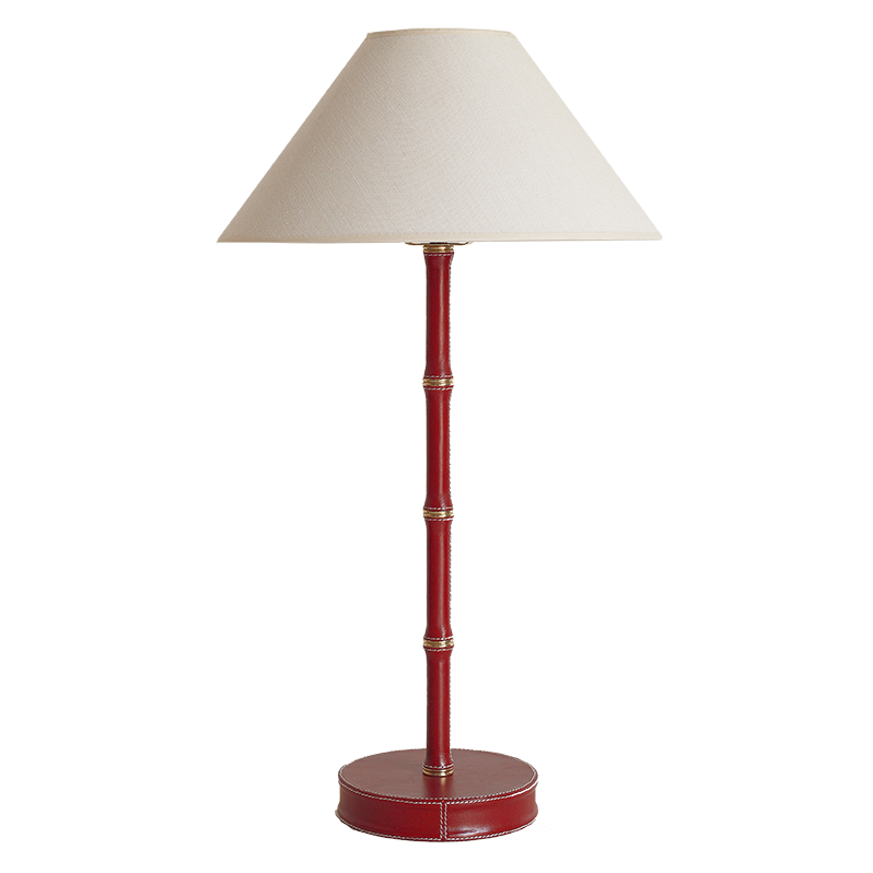 Adnet Table Lamp - Leather