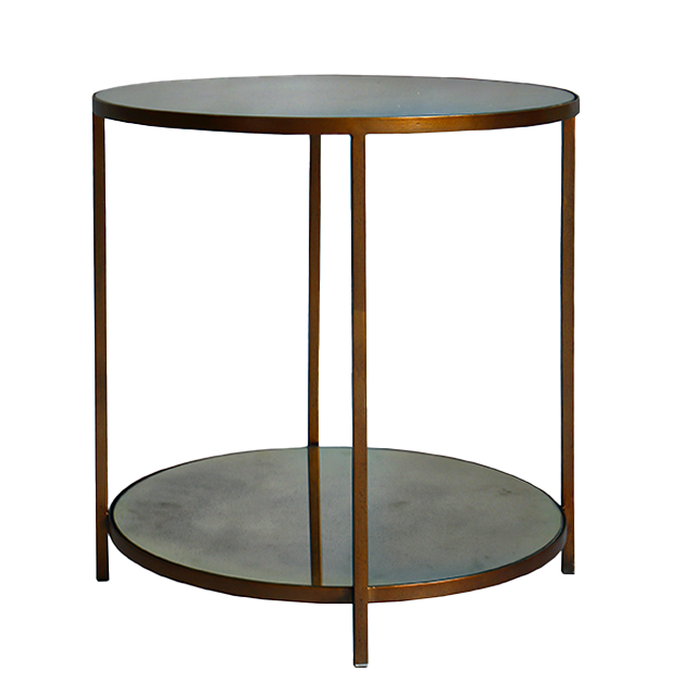 Manhattan Side Table - Antique Bronze