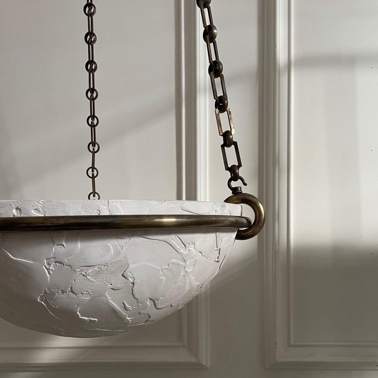 Mini Milan Pendant - White/Bronze