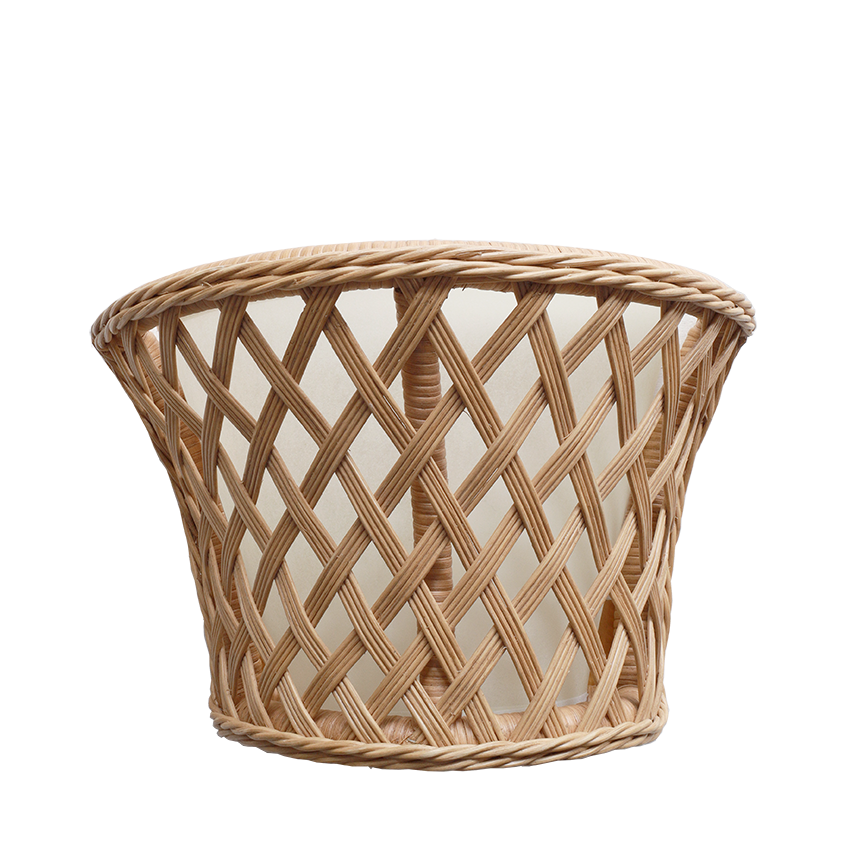 Lattice Rattan Sconce