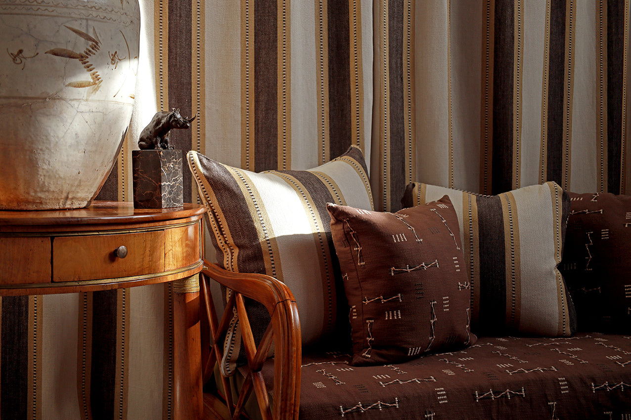 Mirage Stripe - Dark Brown / Amber