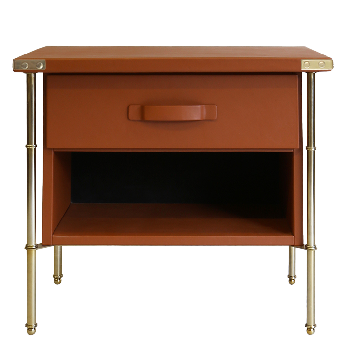 Adnet Bedside Table - Leather