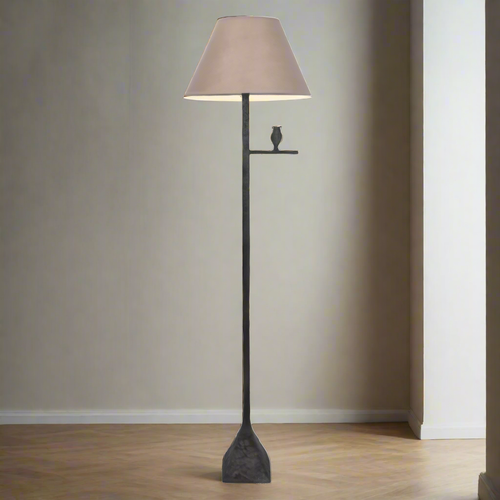 Bronze Owl Floor Lamp