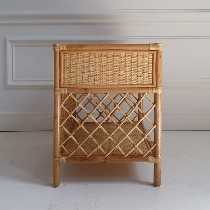 Sabina Rattan Bedside Table
