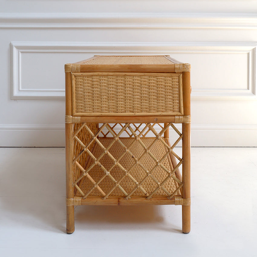 Sabina Rattan Bedside Table
