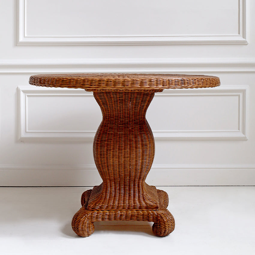 Taormina Rattan Round Table