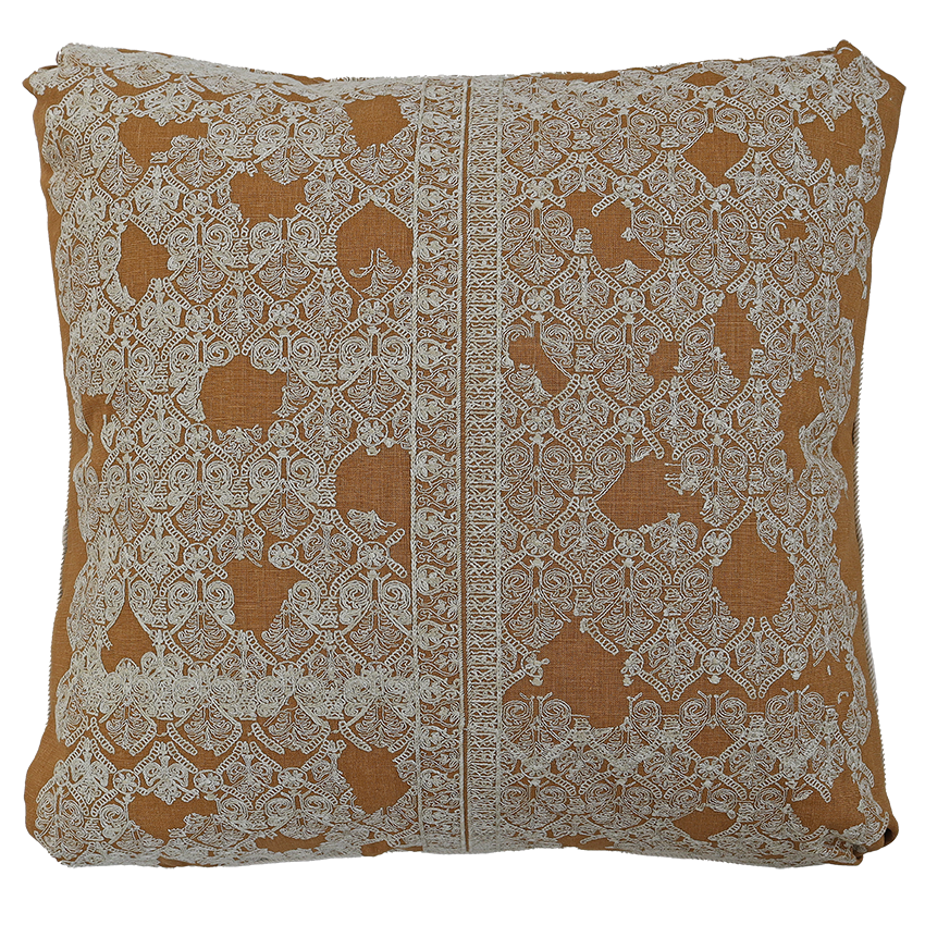 Zarapha Turkish Corner Cushion - Ochre