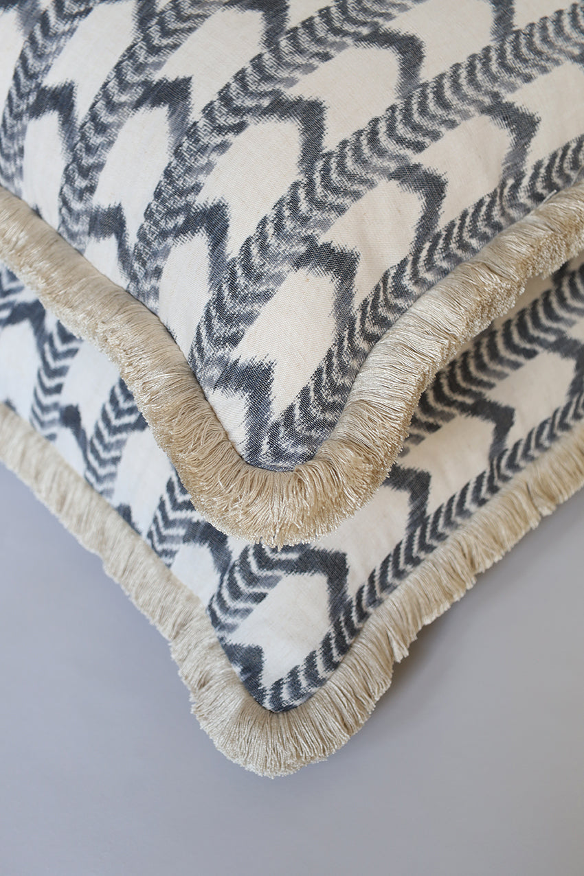 Zigara Stripe Cushion - Blue
