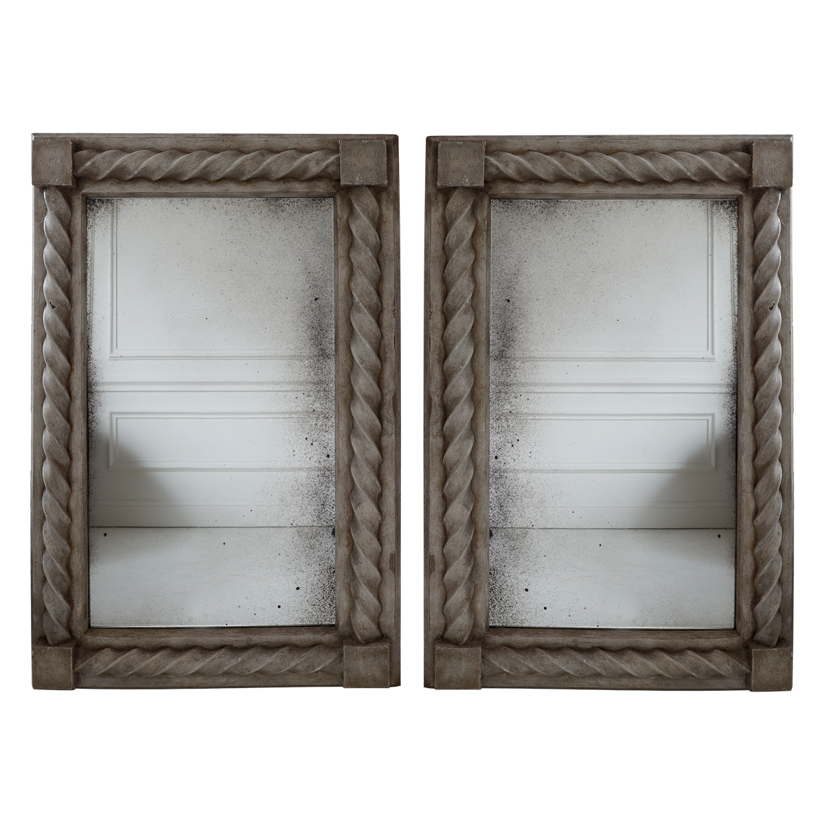 Pair of 19th Century French Painted Mirrors