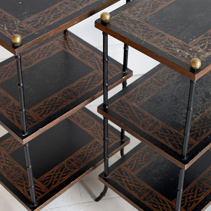 Pair of 1950s Maison Jansen Tiered Étagères