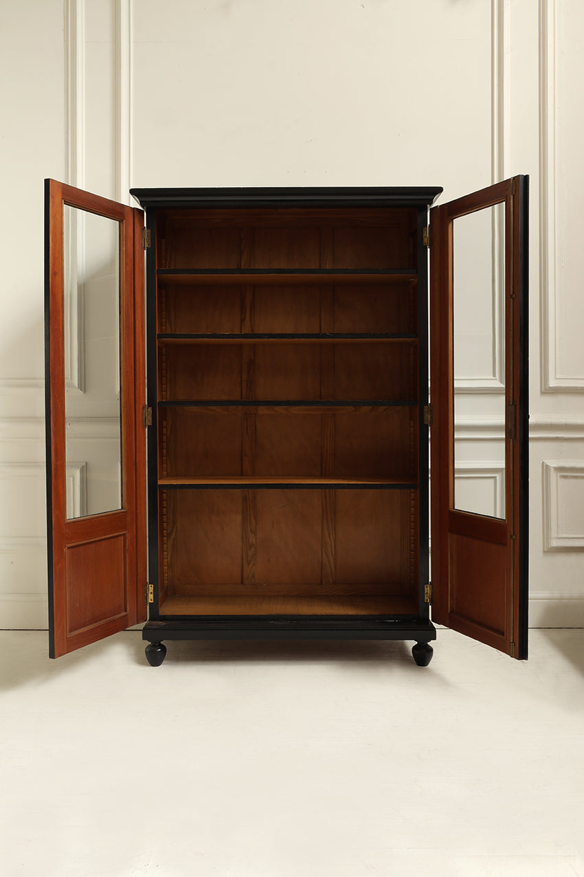 Pair of 19th Century French Ebonised Bookcases