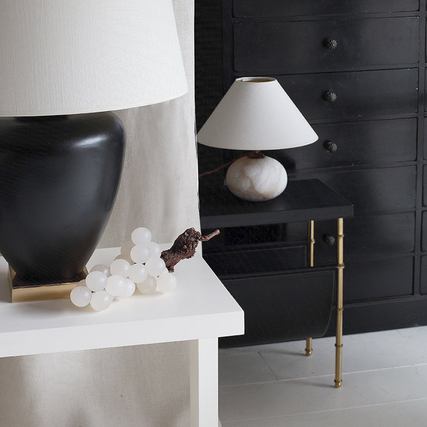 Clementine Table Lamp - Alabaster