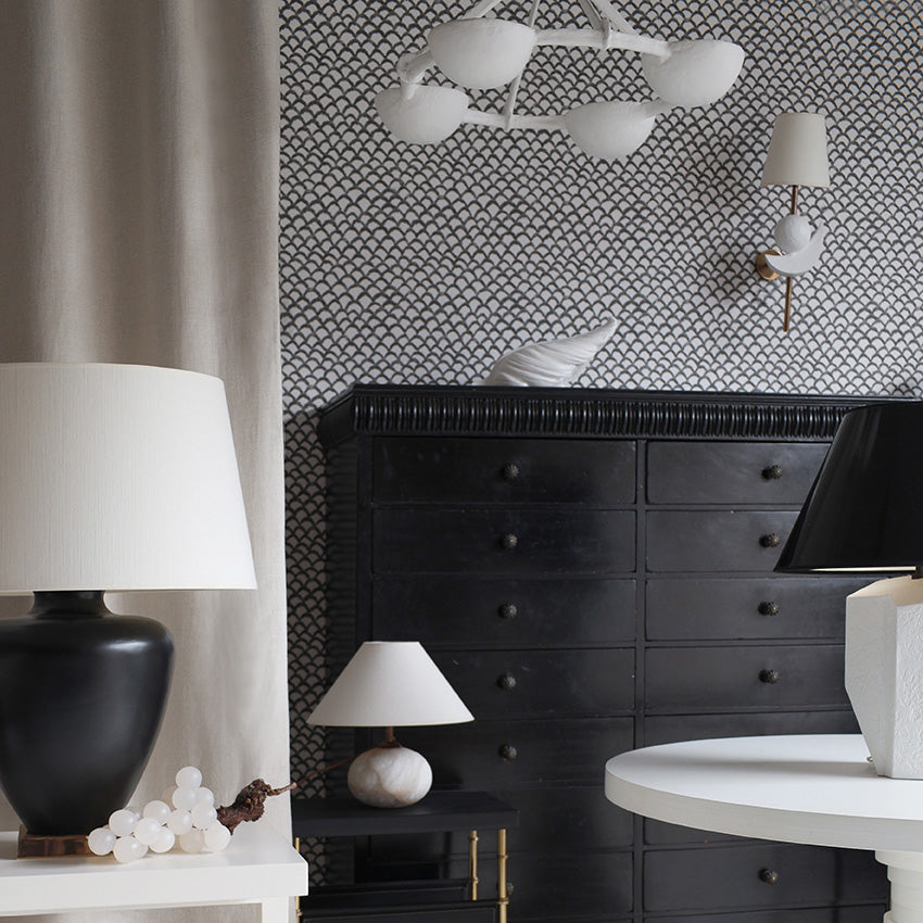 Clementine Table Lamp - Alabaster