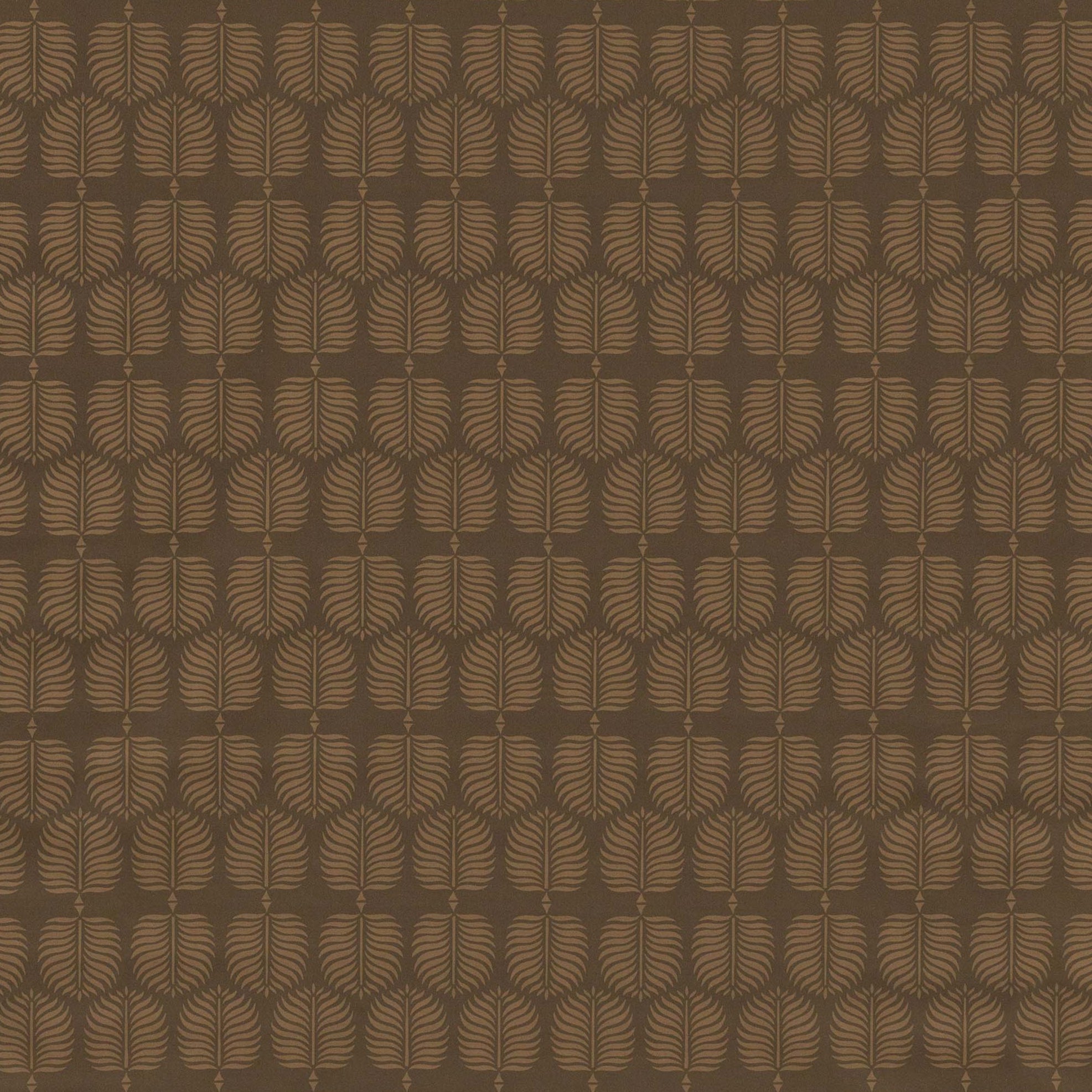 Persia Leaf - Sable on Dark Brown