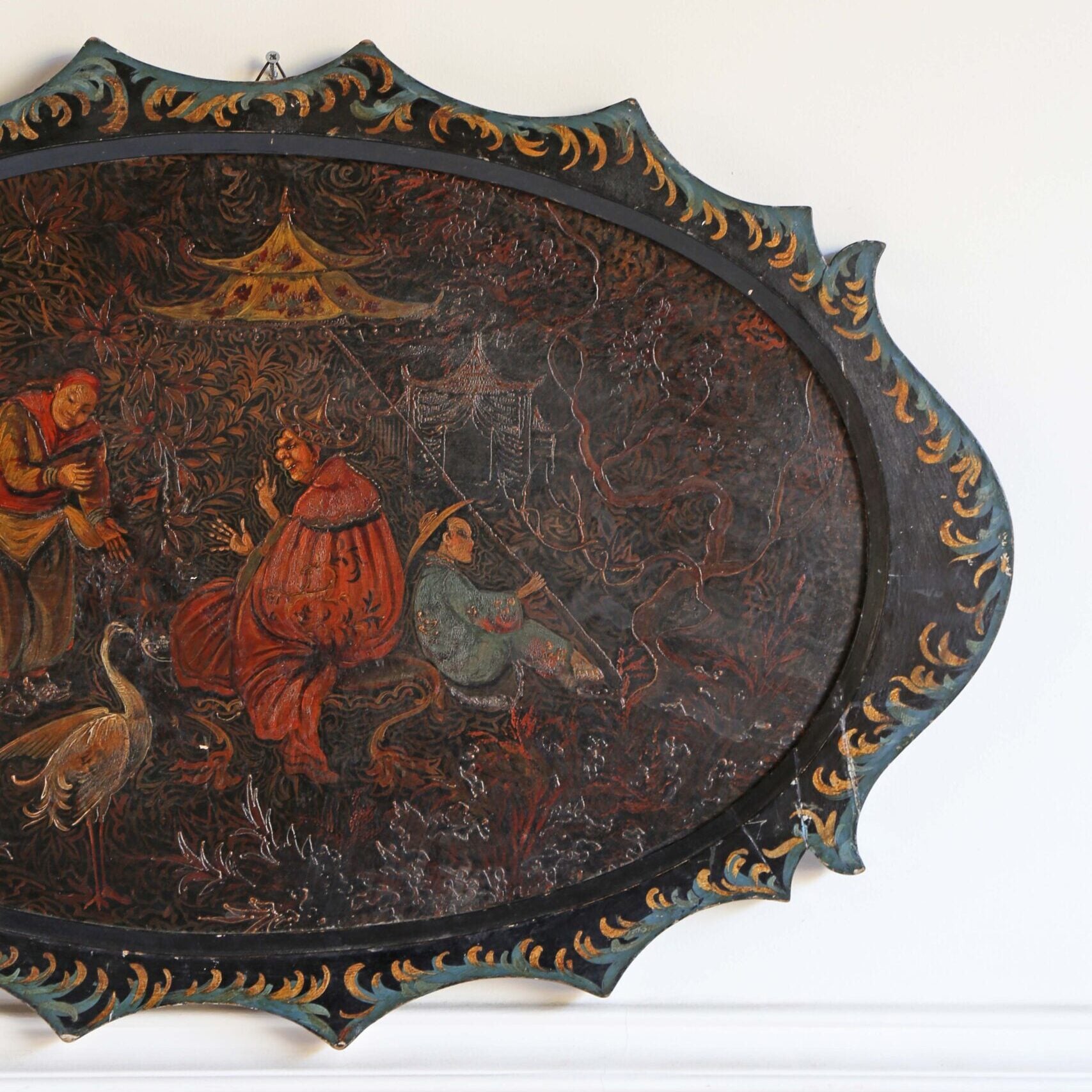 19th Century Piedmontese Wooden Tray