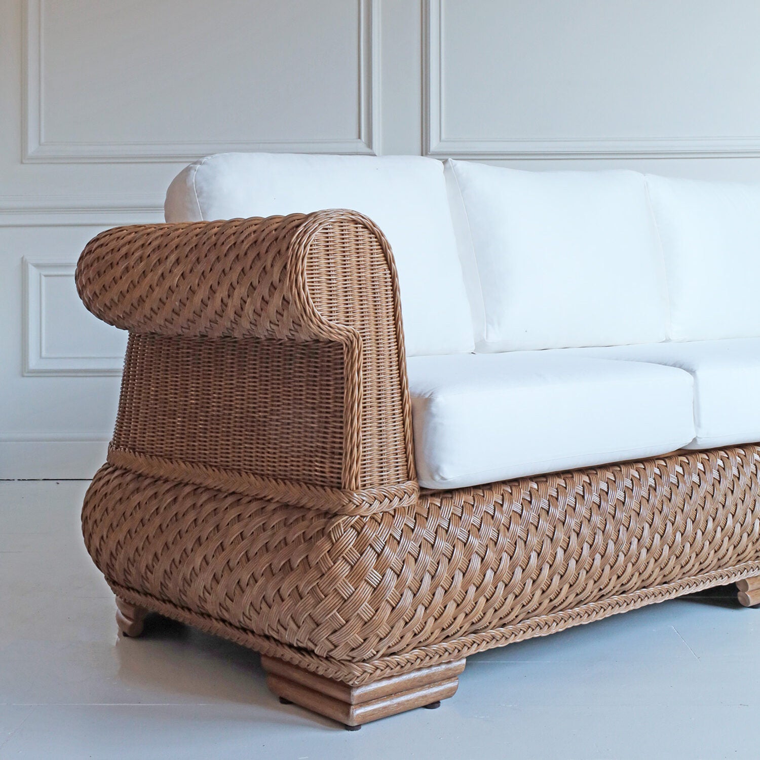 Portofino Rattan Three Seater Sofa