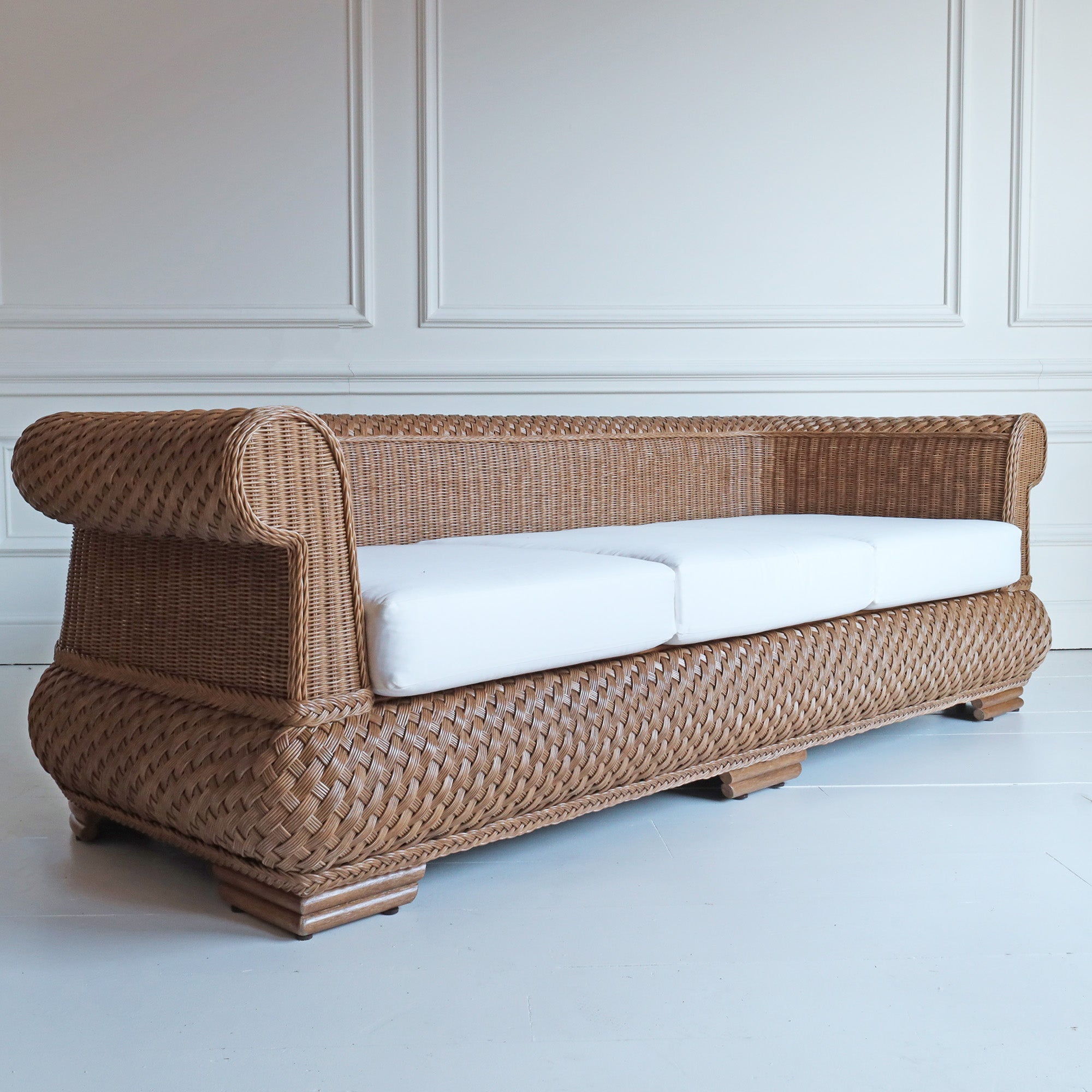 Portofino Rattan Three Seater Sofa