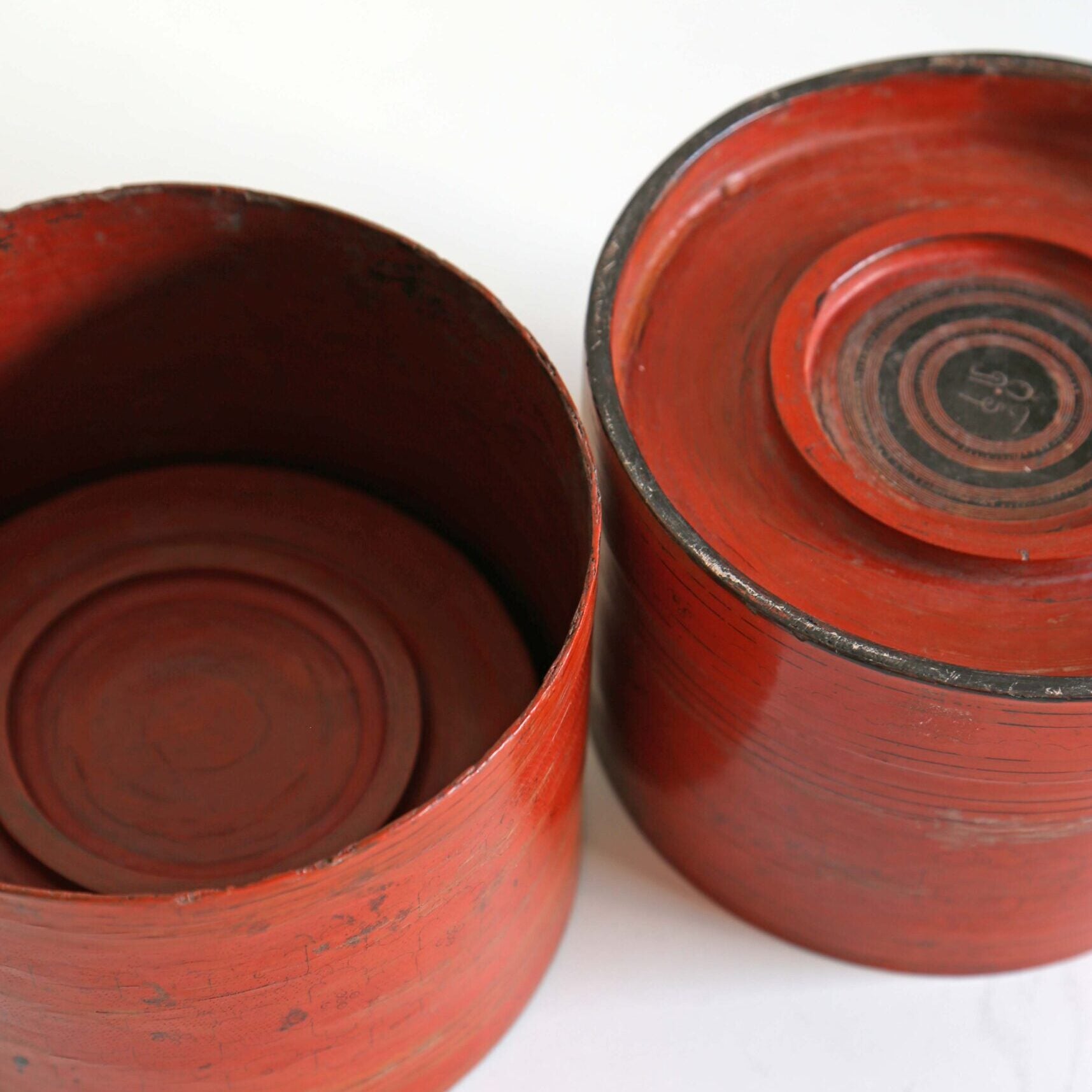 Rare Burmese Coral Red Betel Box