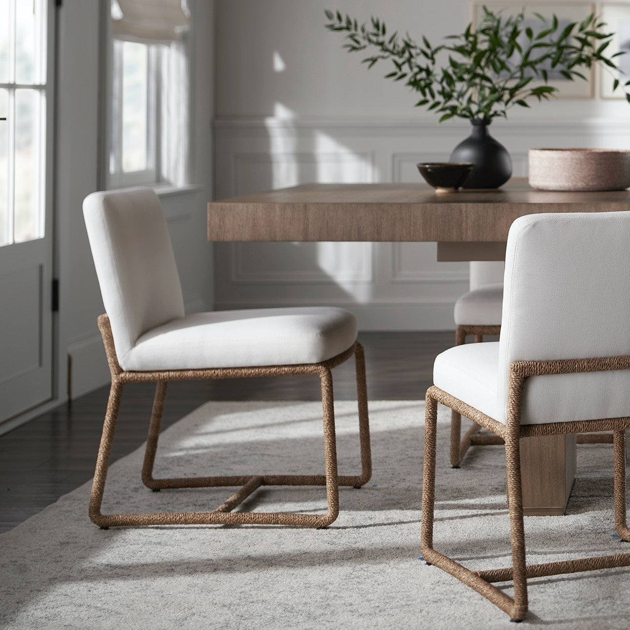 Stillwater Dining Chair - Oyster Hopsack