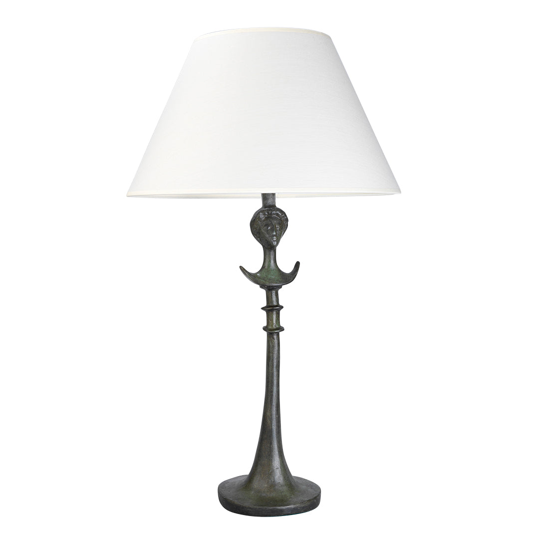 Stela Table Lamp in Verdigris
