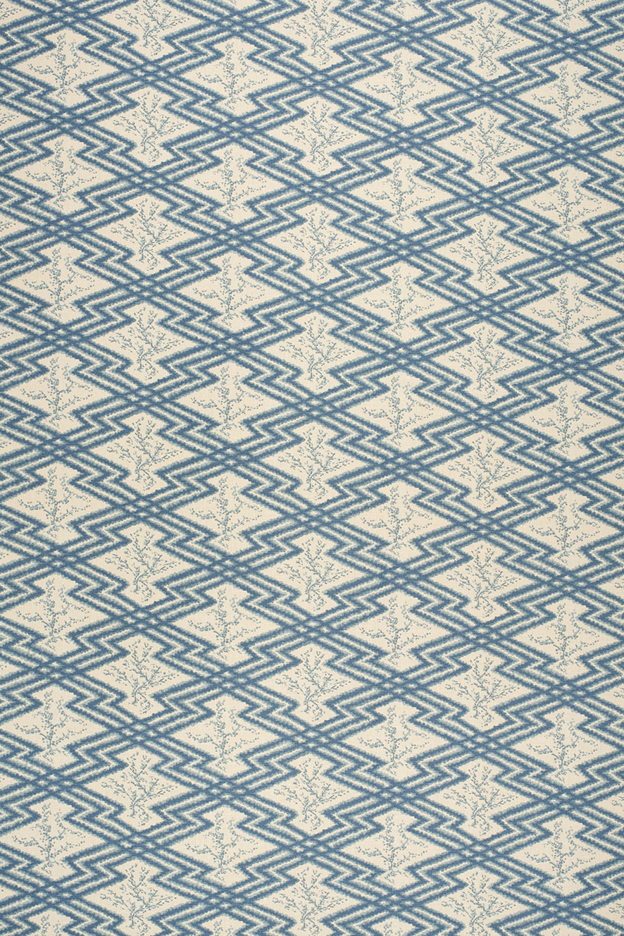 Via Krupp – Blue on Ecru