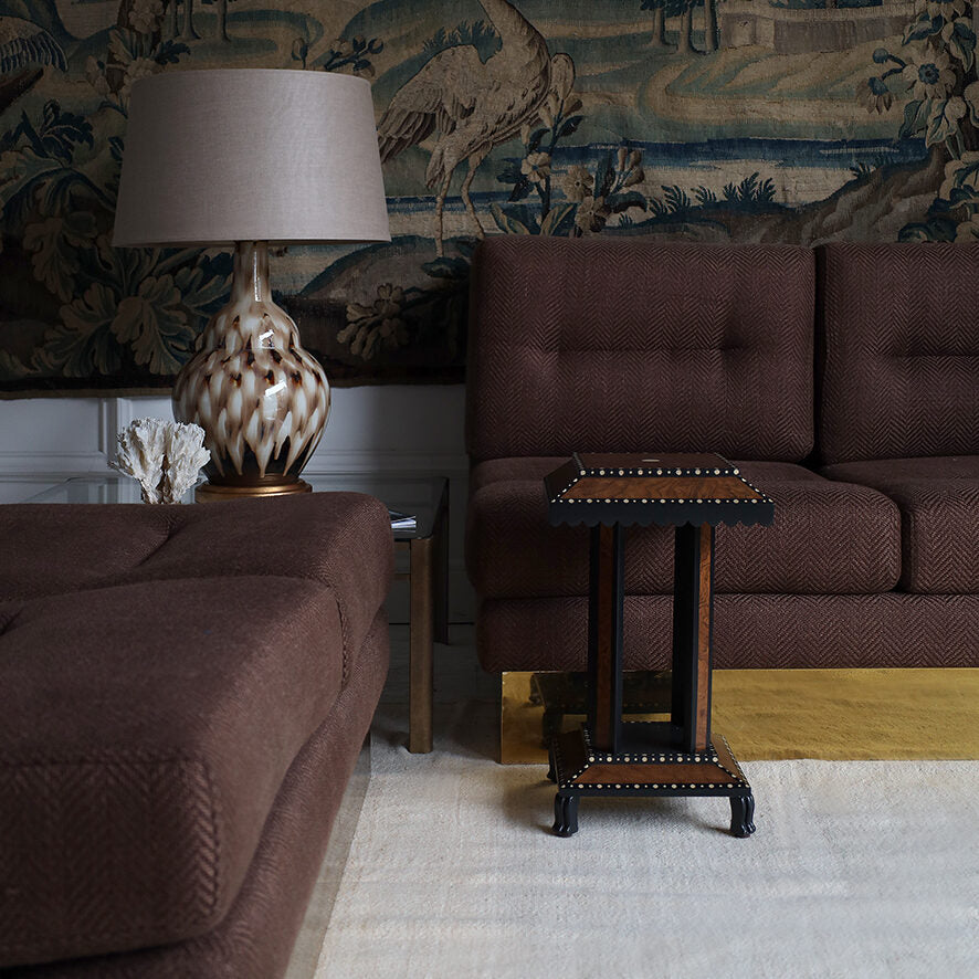 Pair of 1970s Vintage French Armless Sofas