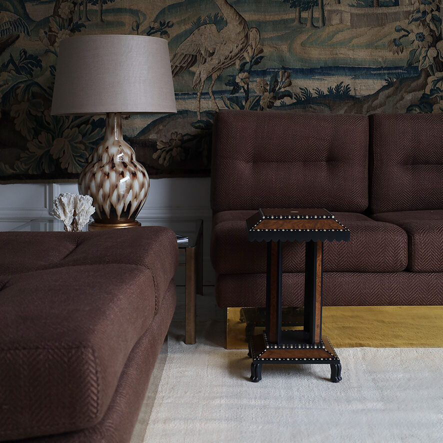 Pheasant Feather Lamp - Brown