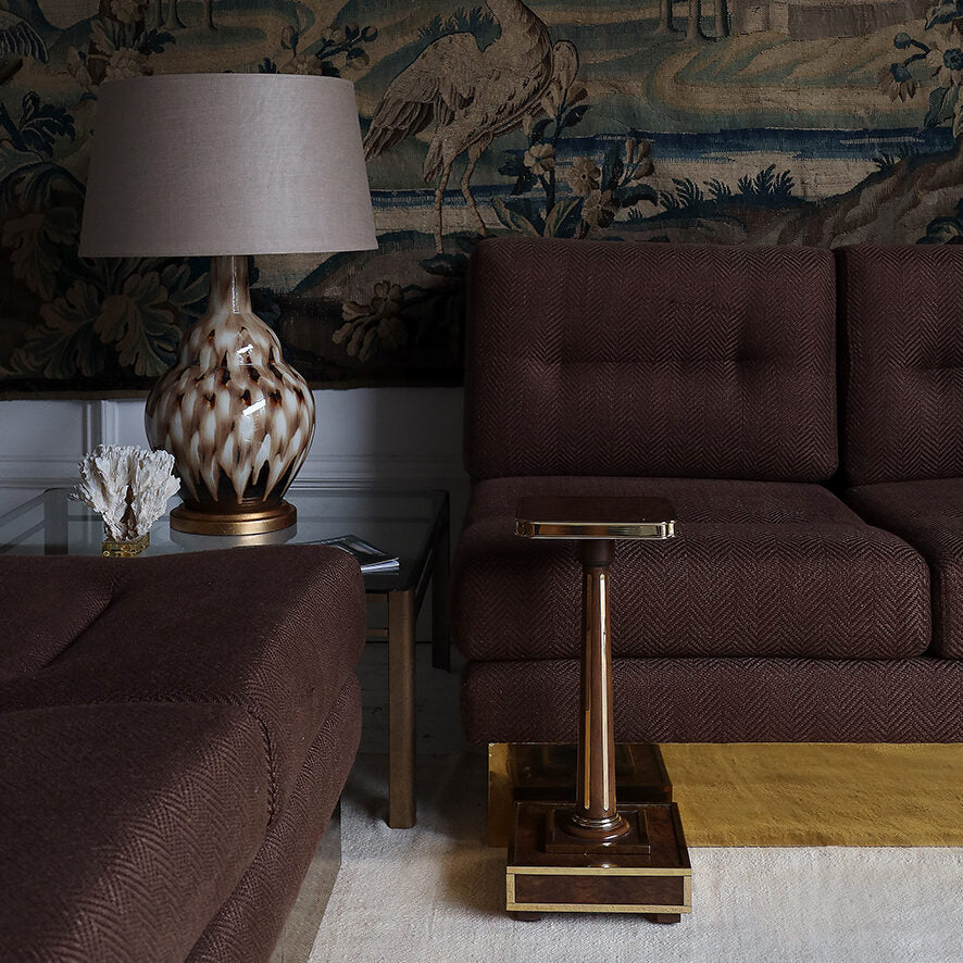 Pair of 1970s Vintage French Armless Sofas